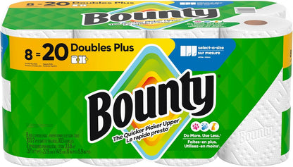 Paper Towels Select-A-Size, White, 6 Triple Rolls = 18 Regular Rolls