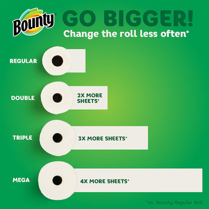 Paper Towels Select-A-Size, White, 6 Triple Rolls = 18 Regular Rolls