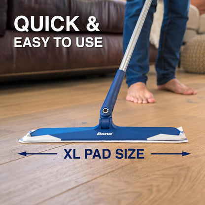 Hardwood Floor Disposable Wet Cleaning Pads - 12 cleaning pads per pack - unscented - Use with Mops - Residue-Free Floor Cleaning Solution for Wood Floors