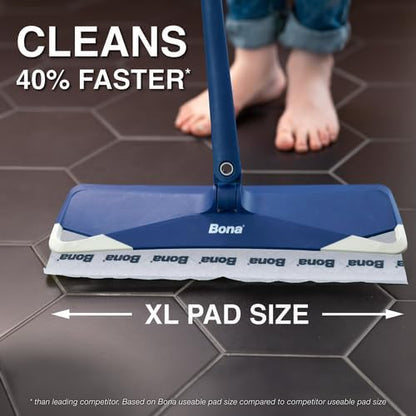 Hardwood Floor Disposable Wet Cleaning Pads - 12 cleaning pads per pack - unscented - Use with Mops - Residue-Free Floor Cleaning Solution for Wood Floors