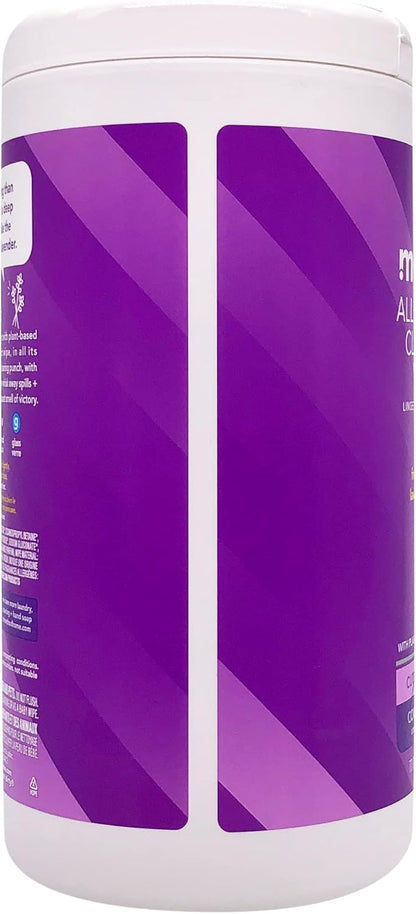 All-Purpose Cleaning Wipes, French Lavender, Multi-Surface, Compostable, 70 Count (Pack of 1)