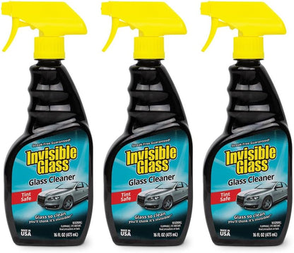 92163 Premium Glass Cleaner Spray for Car Windshields and Windows – Automotive and Home Window Cleaner – Streak-Free, Ammonia-Free, Tint-Safe – 16 fl oz
