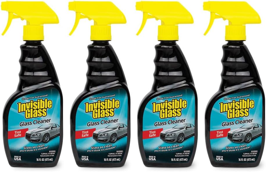 92163 Premium Glass Cleaner Spray for Car Windshields and Windows – Automotive and Home Window Cleaner – Streak-Free, Ammonia-Free, Tint-Safe – 16 fl oz