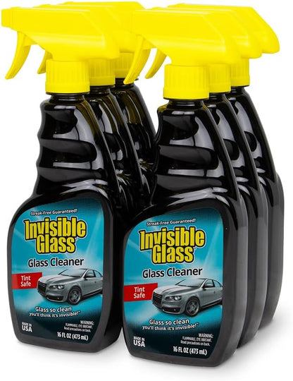 92163 Premium Glass Cleaner Spray for Car Windshields and Windows – Automotive and Home Window Cleaner – Streak-Free, Ammonia-Free, Tint-Safe – 16 fl oz