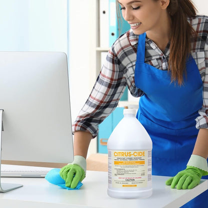 ForPro Citrus-Cide Hospital Grade Disinfectant Cleaner, 1 Gallon Refill (128 fl. oz.) – All Purpose Cleaner, Disinfectant & Deodorizer, Citrus Scent