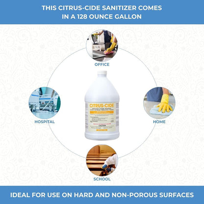 ForPro Citrus-Cide Hospital Grade Disinfectant Cleaner, 1 Gallon Refill (128 fl. oz.) – All Purpose Cleaner, Disinfectant & Deodorizer, Citrus Scent