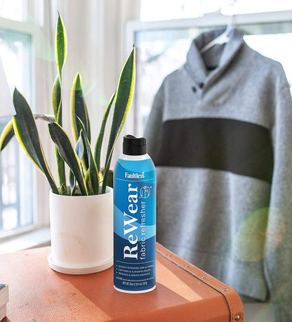 ReWear Dry Wash Spray for Clothing – Wrinkle Remover, Fabric Refresher Spray, Captures Odors – Like Dry Shampoo for Clothes: Fresh Look W/Out Laundry, 3oz (Mini 3 Pack)