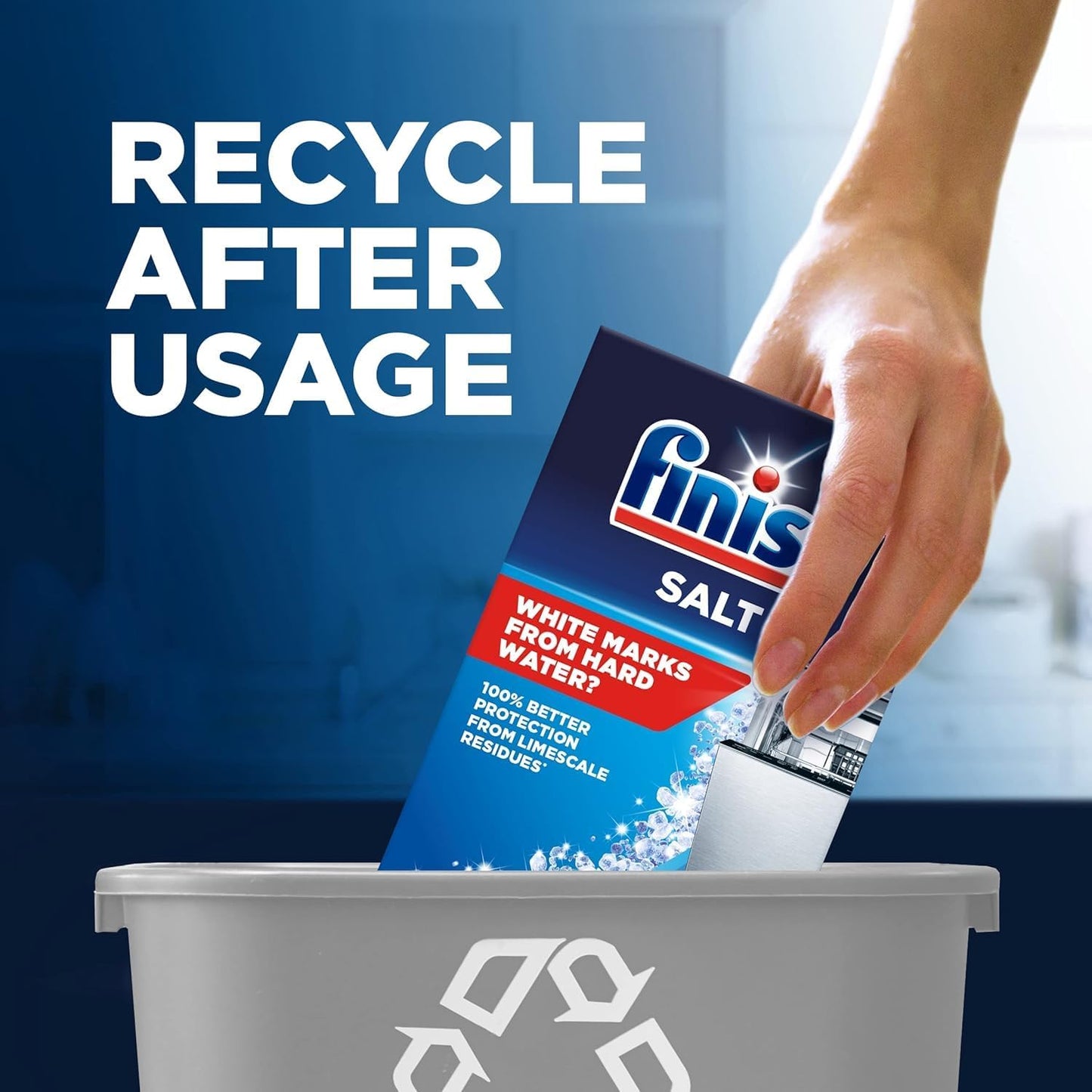 Dishwasher Salt Helps Soften Water to Prevent Limescale and Watermarks, 2 KG