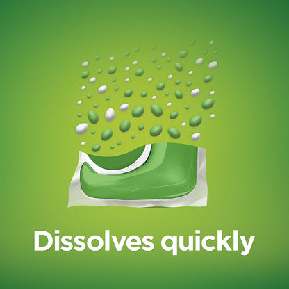 Platinum Dishwasher Soap Pods, Actionpacs + Oxi, Fresh, 62 Count of Dishwasher Detergent Pods