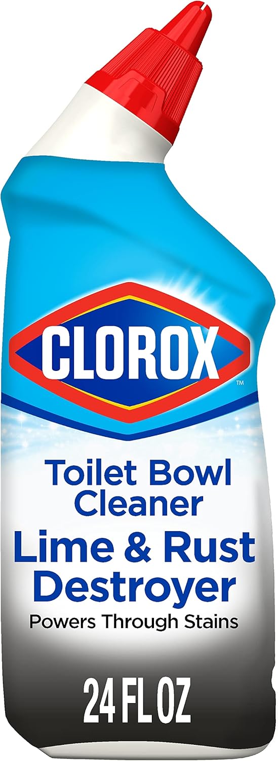 Toilet Bowl Cleaner Lime & Rust Destroyer, Automatic Toilet Bowl Cleaner, Healthcare Cleaning and Industrial Cleaning, 24 Ounces (Pack of 1)