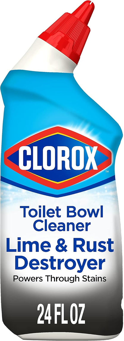 Toilet Bowl Cleaner Lime & Rust Destroyer, Automatic Toilet Bowl Cleaner, Healthcare Cleaning and Industrial Cleaning, 24 Ounces (Pack of 1)