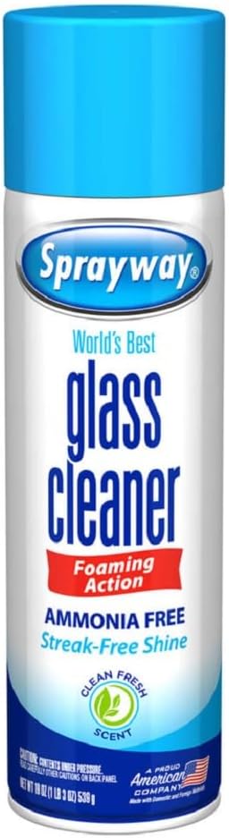 Glass Cleaner Aerosol Spray, 19 oz (Packaging May Vary)