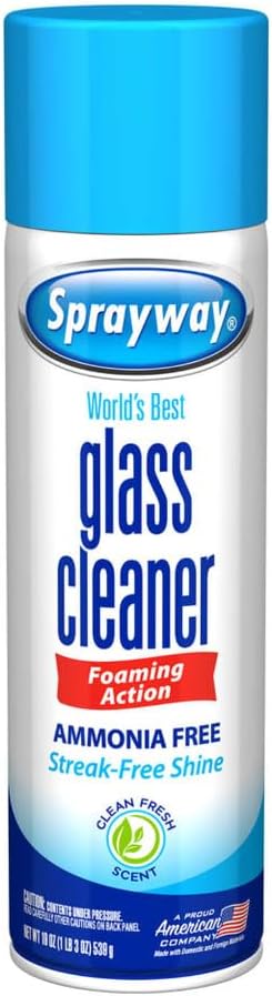 Glass Cleaner Aerosol Spray, 19 oz (Packaging May Vary)