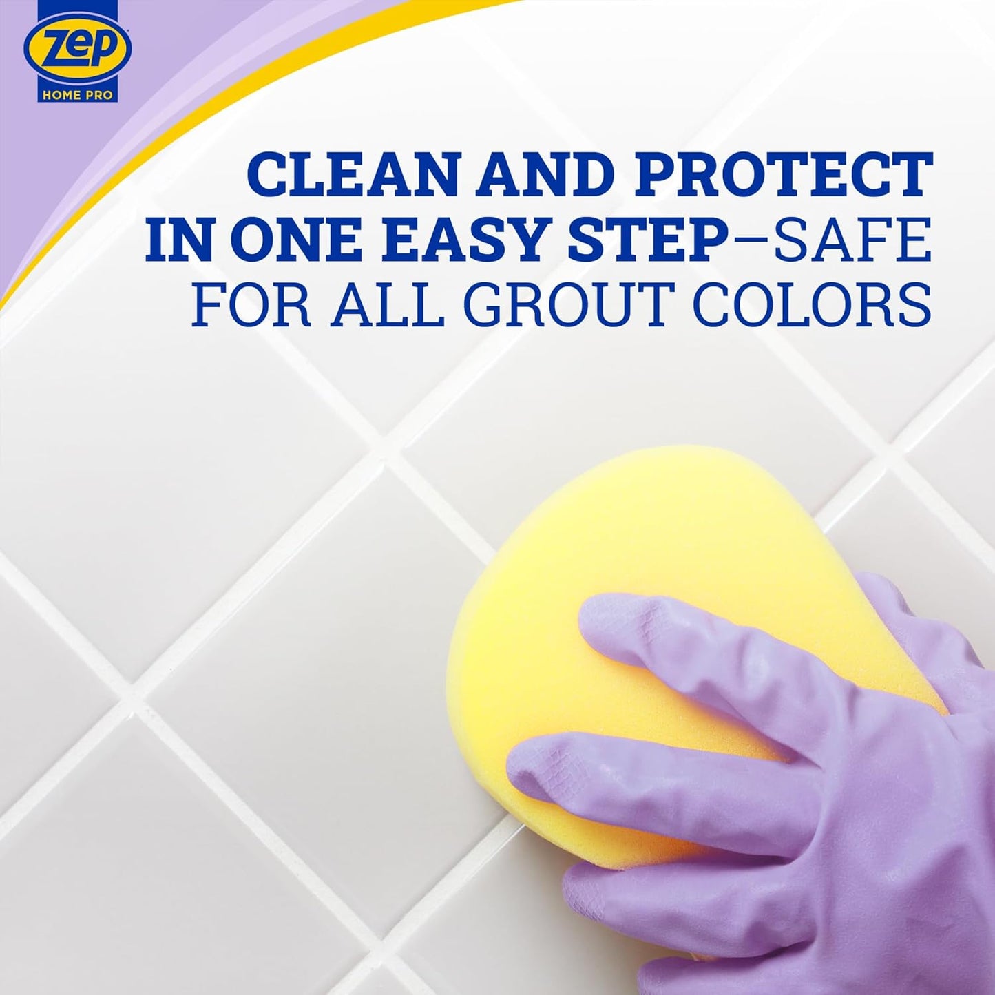 Home Pro Foaming Miracle Grout Cleaner & Protectant - 32 Fl. OZ - (Pack of 1) 2-in-1 for Sparkling Clean Grout Lines
