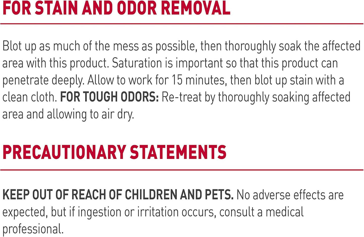 Stain and Odor Remover Dog, 32 Ounces, Everyday Mess Enzymatic Odor Control Formula