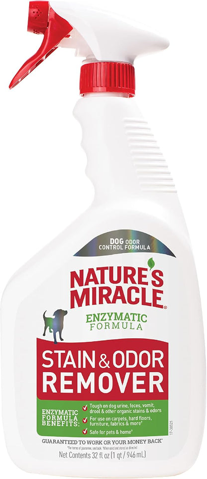 Stain and Odor Remover Dog, 32 Ounces, Everyday Mess Enzymatic Odor Control Formula