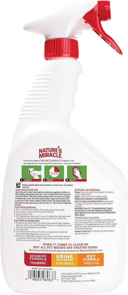 Stain and Odor Remover Dog, 32 Ounces, Everyday Mess Enzymatic Odor Control Formula