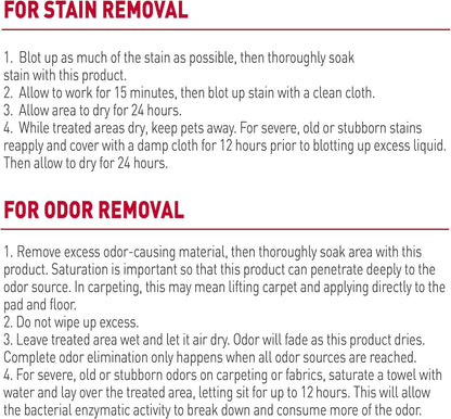 Stain and Odor Remover Dog, 32 Ounces, Everyday Mess Enzymatic Odor Control Formula