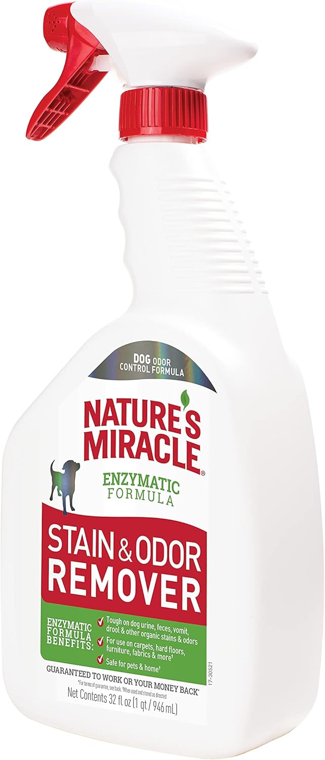Stain and Odor Remover Dog, 32 Ounces, Everyday Mess Enzymatic Odor Control Formula