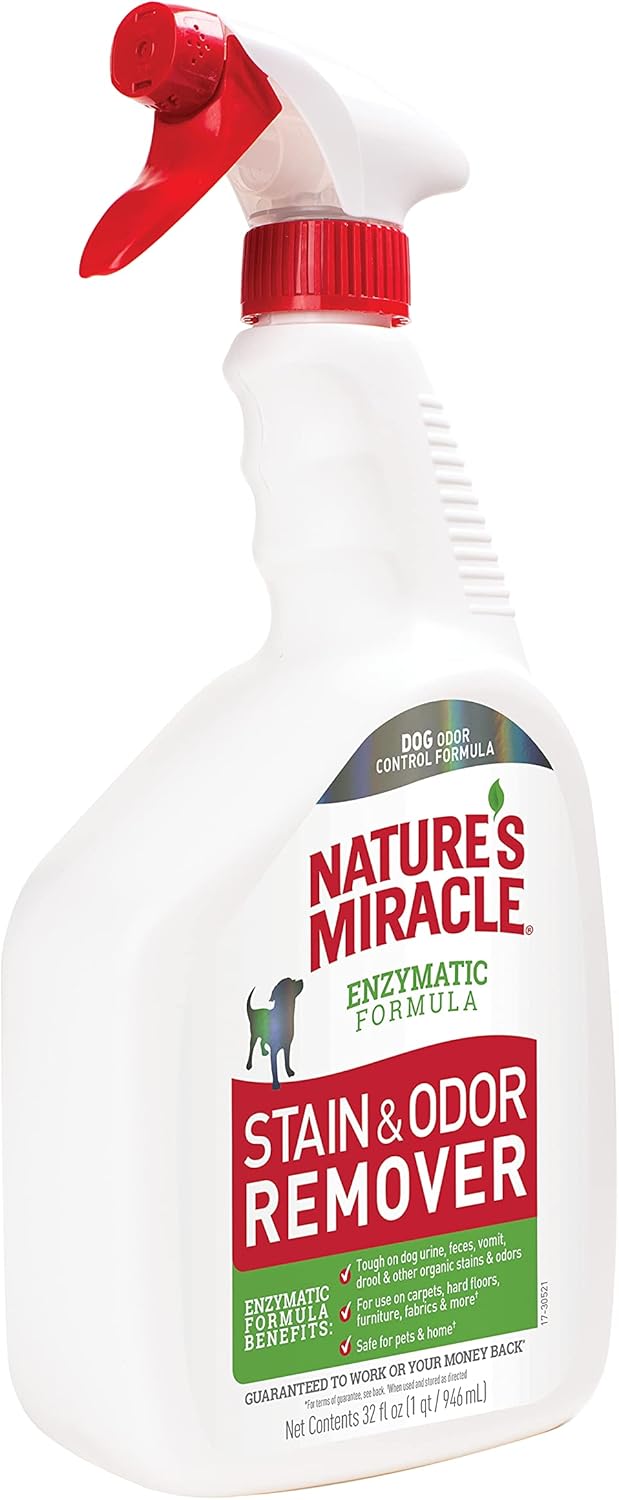 Stain and Odor Remover Dog, 32 Ounces, Everyday Mess Enzymatic Odor Control Formula