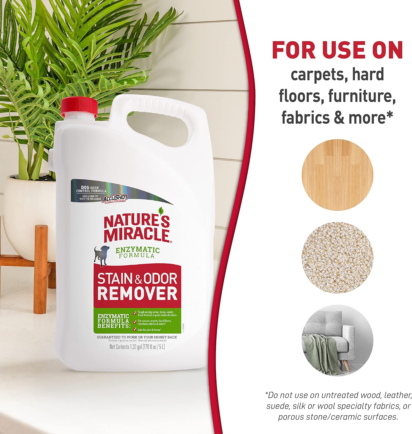 Stain and Odor Remover Dog, 32 Ounces, Everyday Mess Enzymatic Odor Control Formula