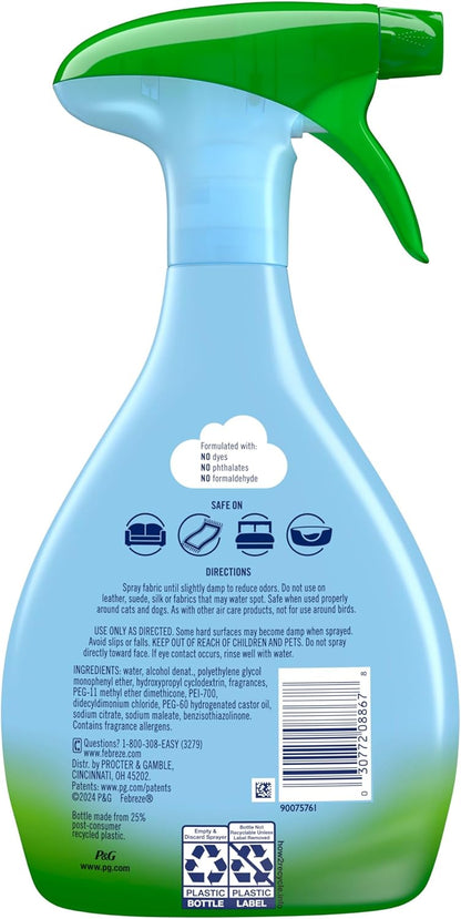 Fabric Spray Air Freshener, Odor-Fighting Fabric Refresher, Sneaker Balls Alternative, Couch Cleaner, Linen Spray, Multi-Use, Downy April Fresh Scent, 23.6 fl oz