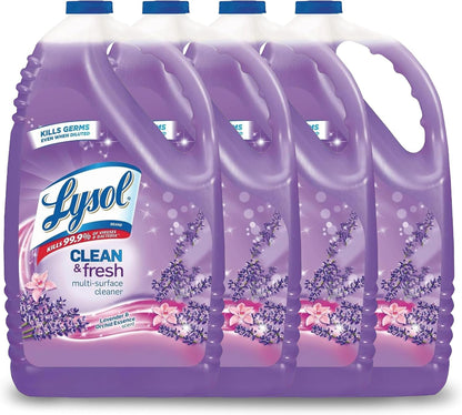 All Purpose Cleaner, Multi-Surface Disinfectant Floor Cleaner for Mopping Solution, Household Cleaning Supplies, for Bathroom & Kitchen, Lemon & Sunflower Scent, 144 oz
