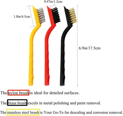 11PCS Crevice Cleaning Brush Set, Hard Bristle Gap Cleaning Kit for Groove, Window, Tiles, Corner, Faucet, Bathroom, Kitchen, Stove, Pot