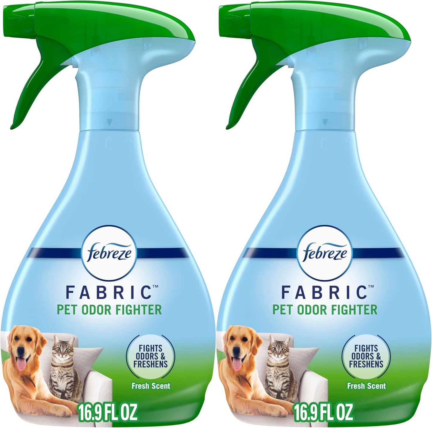 Fabric Spray Air Freshener, Odor-Fighting Fabric Refresher, Sneaker Balls Alternative, Couch Cleaner, Linen Spray, Multi-Use, Pet Odor Fighter Scent, 23.6 fl oz