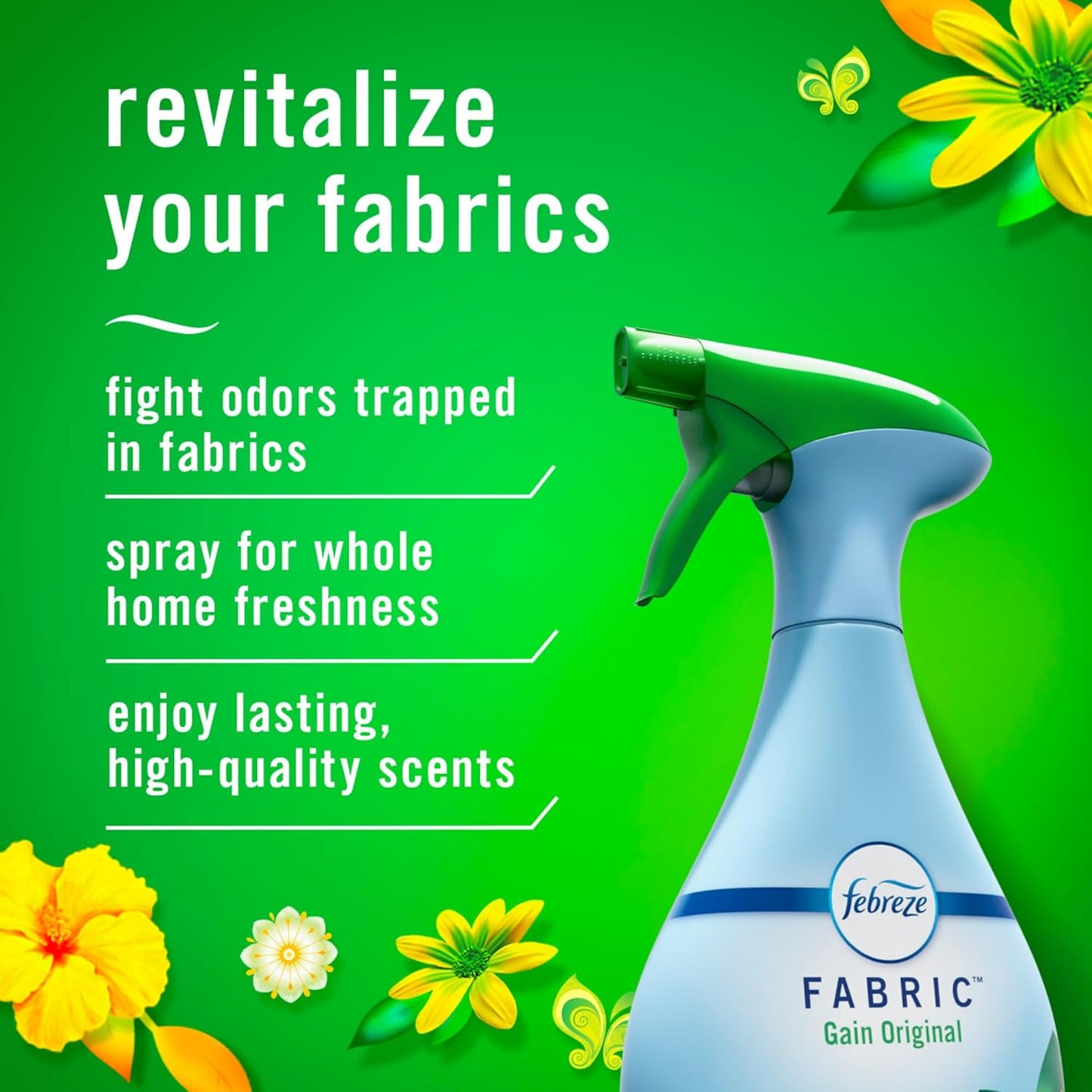 Fabric Spray Air Freshener, Odor-Fighting Fabric Refresher, Sneaker Balls Alternative, Couch Cleaner, Linen Spray, Multi-Use, Pet Odor Fighter Scent, 23.6 fl oz