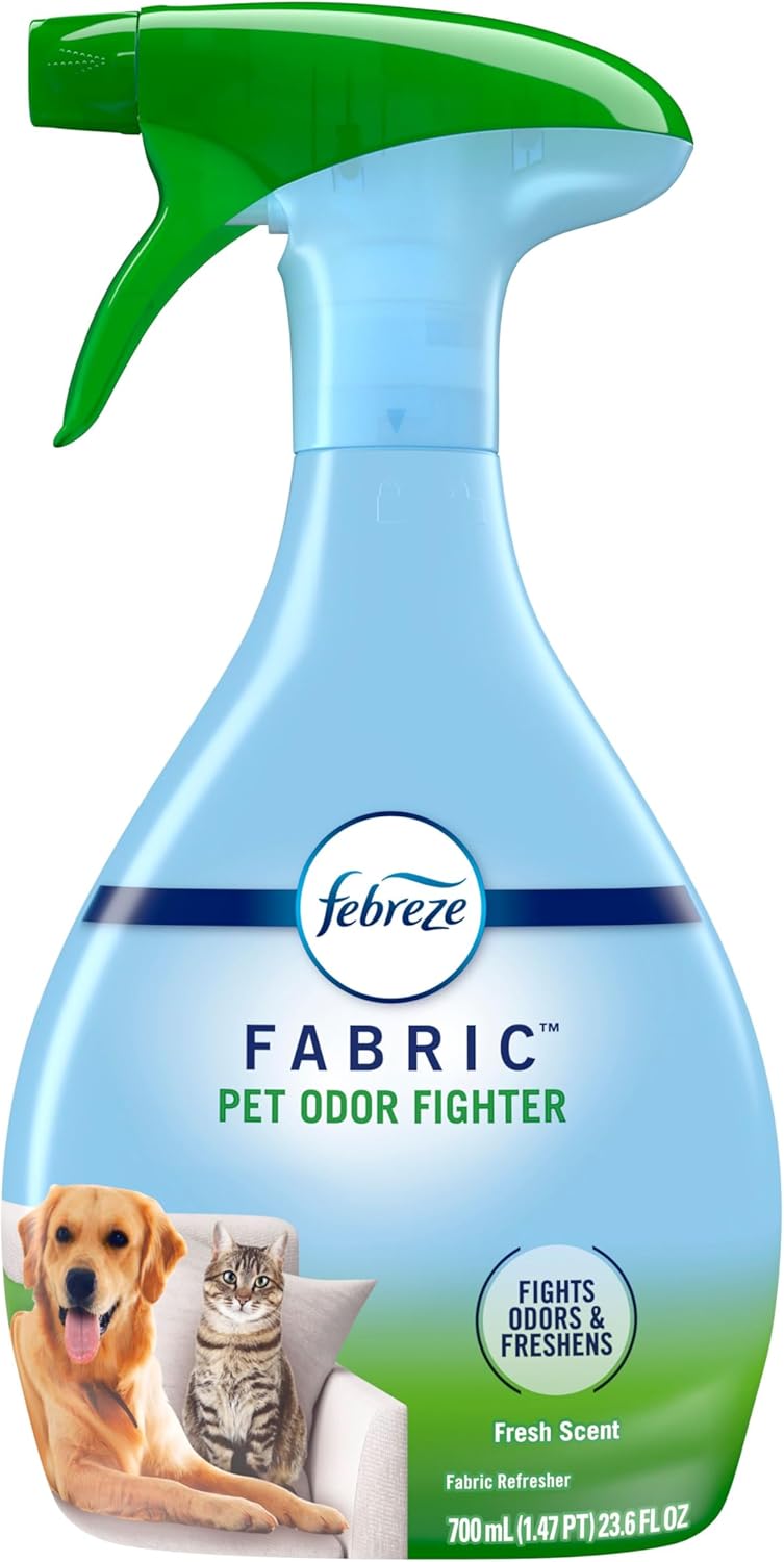 Fabric Spray Air Freshener, Odor-Fighting Fabric Refresher, Sneaker Balls Alternative, Couch Cleaner, Linen Spray, Multi-Use, Pet Odor Fighter Scent, 23.6 fl oz