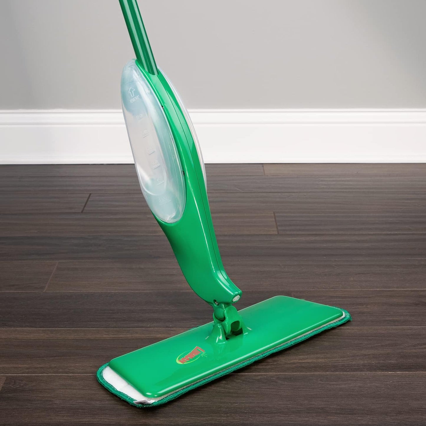 Libman Freedom Spray Mop Kit, Microfiber Wet Mops for Floor Cleaning, Hardwood, Laminate, Tile Cleaner, Household Tool, 24 Oz Solution Tank, Two Extra Replacement Refill Heads Included