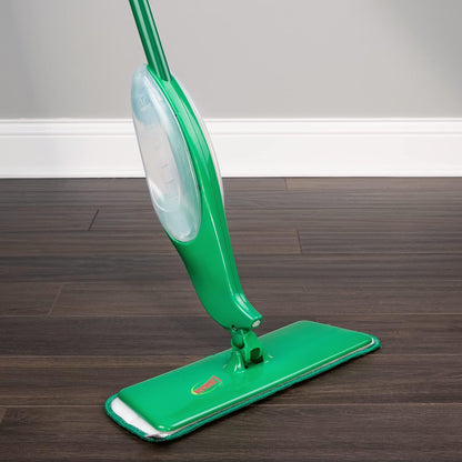 Libman Freedom Spray Mop Kit, Microfiber Wet Mops for Floor Cleaning, Hardwood, Laminate, Tile Cleaner, Household Tool, 24 Oz Solution Tank, Two Extra Replacement Refill Heads Included