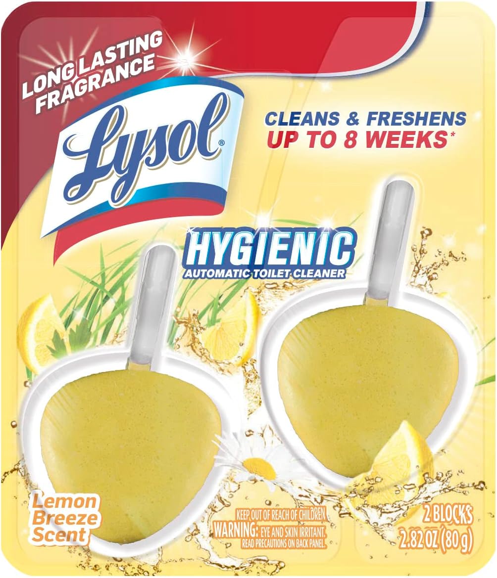 Automatic in-The-Bowl Toilet Cleaner, Cleans and Freshens Toilet Bowl, Lavender Fields Scent, 2ct