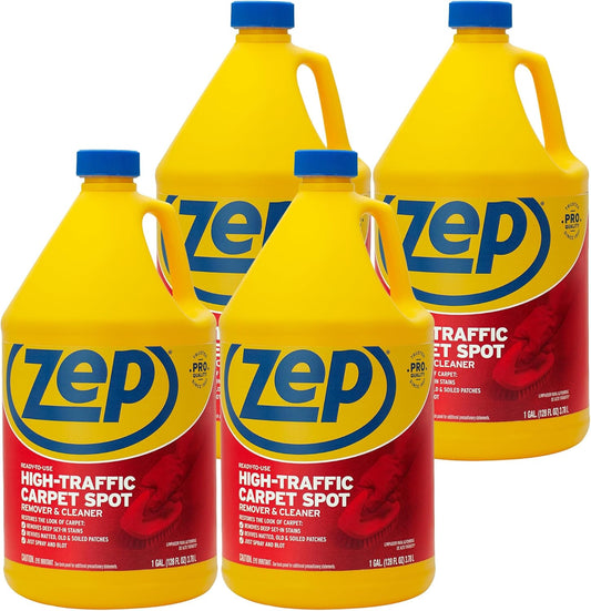 High Traffic Carpet Cleaner - 1 Gallon - Penetrating Formula Removes Deep Stains. Make High-Traffic Areas Look New Again