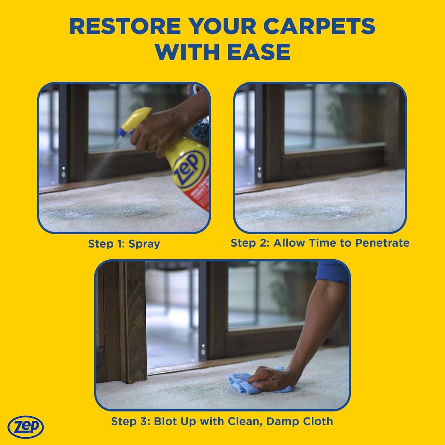 High Traffic Carpet Cleaner - 1 Gallon - Penetrating Formula Removes Deep Stains. Make High-Traffic Areas Look New Again