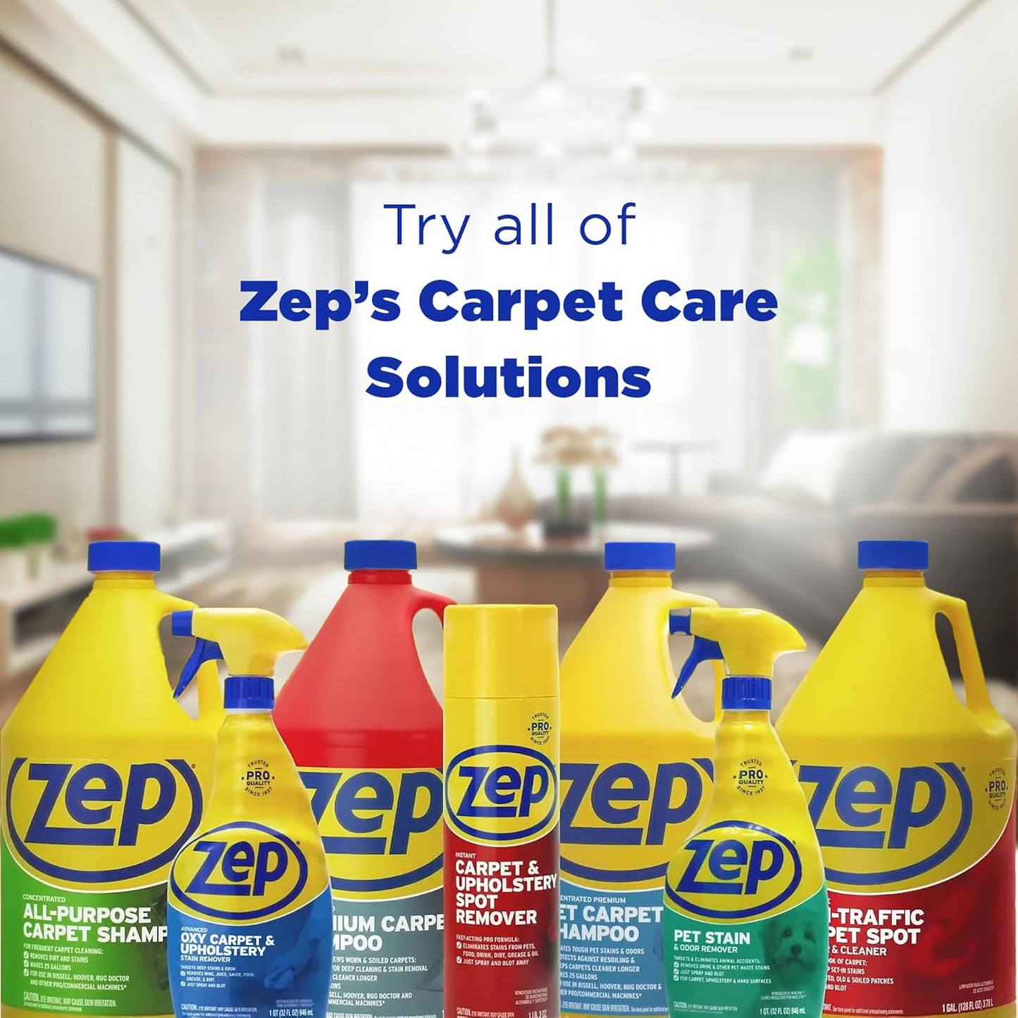 High Traffic Carpet Cleaner - 1 Gallon - Penetrating Formula Removes Deep Stains. Make High-Traffic Areas Look New Again