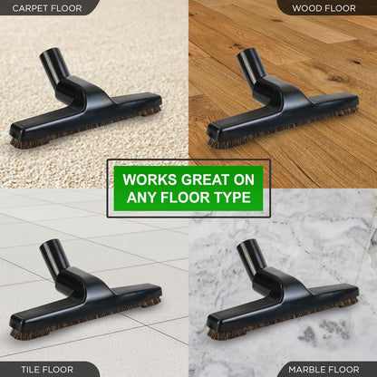 Selgo Universal 1 ¼ Inch (32mm) Black Vacuum Cleaner Floor Brush 10" Wide (1 Brush Only)