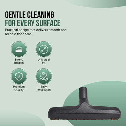 Selgo Universal 1 ¼ Inch (32mm) Black Vacuum Cleaner Floor Brush 10" Wide (1 Brush Only)