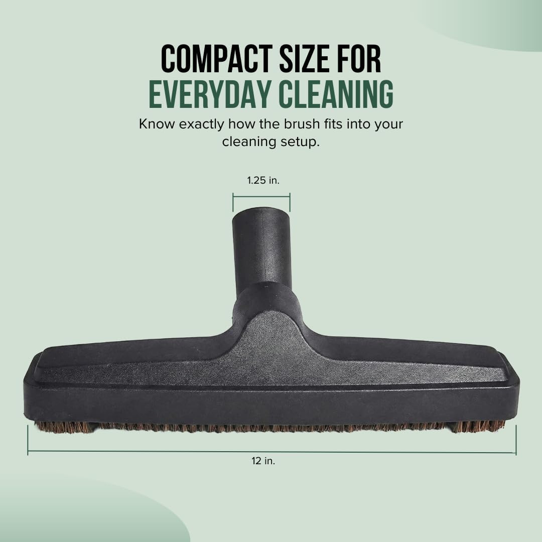 Selgo Universal 1 ¼ Inch (32mm) Black Vacuum Cleaner Floor Brush 10" Wide (1 Brush Only)
