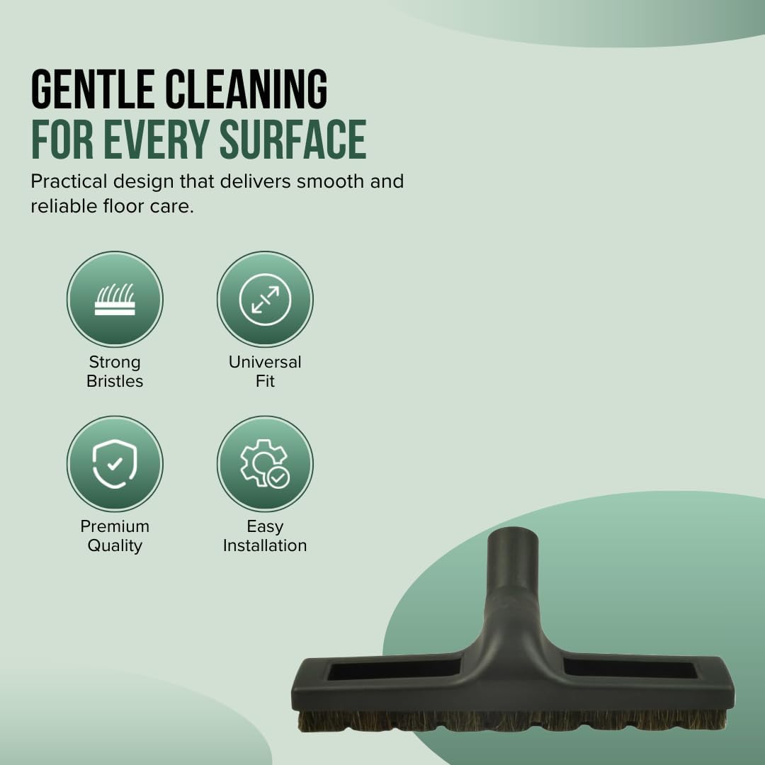 Selgo Universal 1 ¼ Inch (32mm) Black Vacuum Cleaner Floor Brush 10" Wide (1 Brush Only)