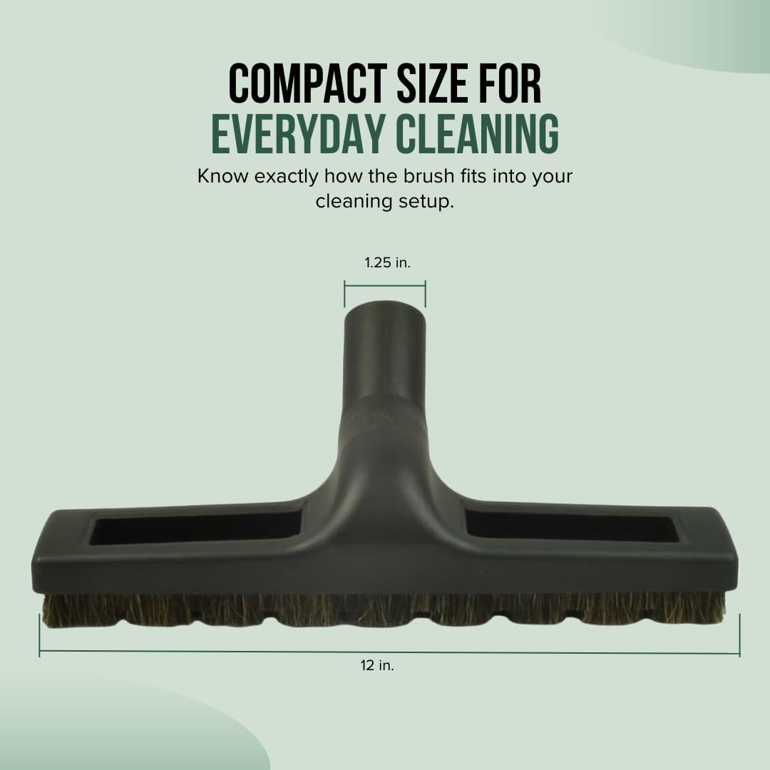 Selgo Universal 1 ¼ Inch (32mm) Black Vacuum Cleaner Floor Brush 10" Wide (1 Brush Only)