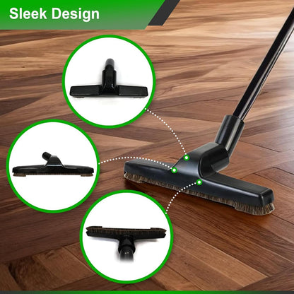 Selgo Universal 1 ¼ Inch (32mm) Black Vacuum Cleaner Floor Brush 10" Wide (1 Brush Only)