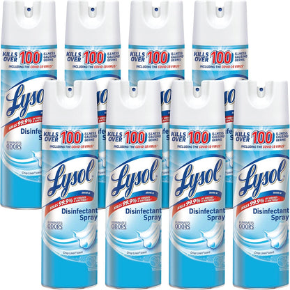 Sanitizing and Antibacterial Spray for Disinfecting & Deodorizing, Crisp Linen, 12.5 Fl Oz