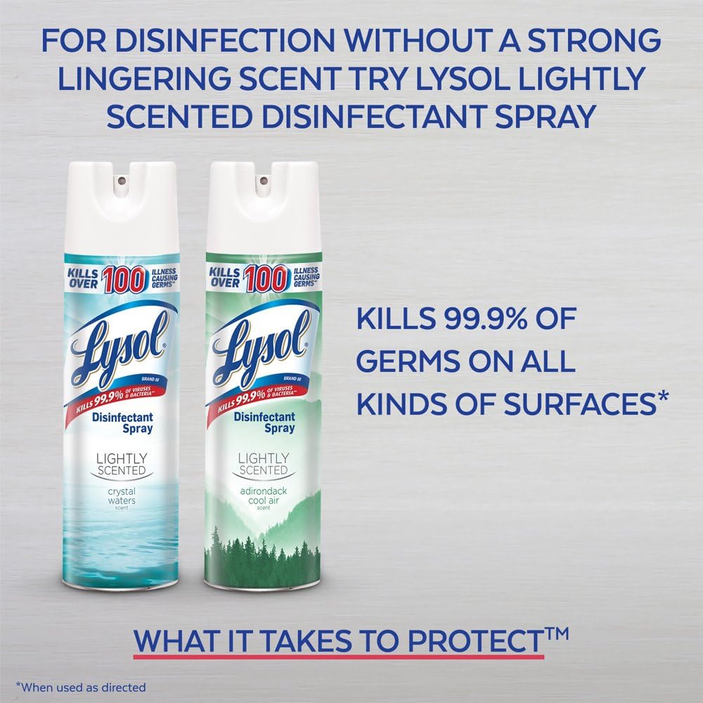Sanitizing and Antibacterial Spray for Disinfecting & Deodorizing, Crisp Linen, 12.5 Fl Oz